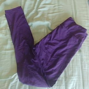Solid Purple OS LuLaRoe Leggings